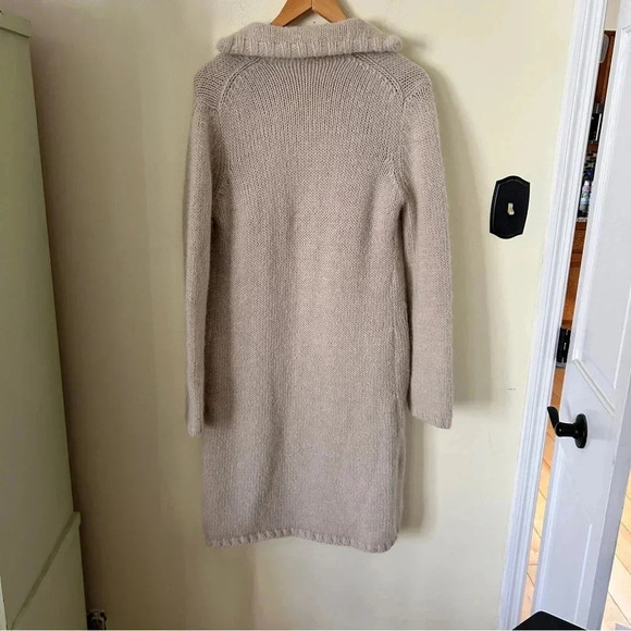 J.Crew Long Alpaca Wool Sweater Cardigan Coat with Pockets - Picture 7 of 10